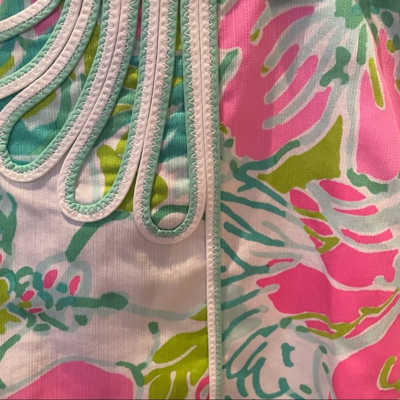 LILLY PULITZER pink and blue floral mini skirt - Picture 3 of 4